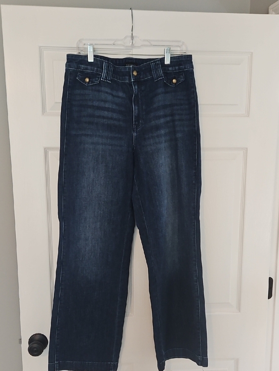 Talbots Denim - Dark Blue Wide-Leg Women’s Jeans By Talbots